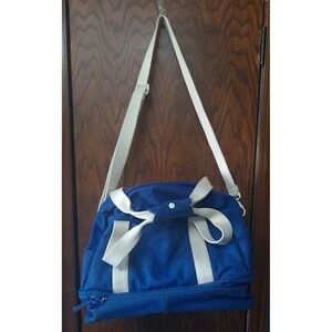 Kate Spade Saturday Small‎ Weekender   Ocean Blue Tote Duffle Bag Travel Bag